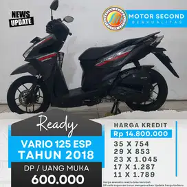 ( DP 600 tenor 35x 754 ) Vario 125 esp 2018 terima tuker tambah guys