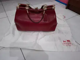 Tas Coach Madison Carrie Red Original 100% PERFECT Like NEW