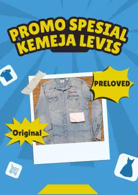 Kemeja panjang levis original size M