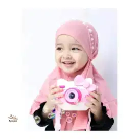 Hijab Bayi Mutiara Bando 0-3 Tahun