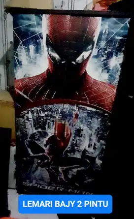 LEMARI KAYU ANAK SPIDERMAN