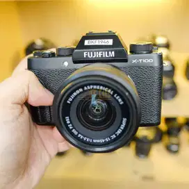 Fujifilm XT100 kit 15-45mm Hitam No Box