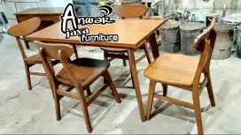 Meja makan cafe ropan full kayu jati