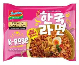 Indomie K-Rose Korean Ramyeon mie instant