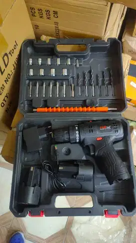 Bor Cordless merk JLD baterai 12 volt