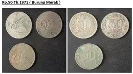 Uang Coin Rp.50 Th.1971