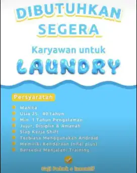 Lowongan laundry