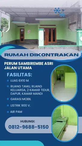 Dikontrakkan rumah Deket kawasan pabrik