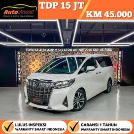 Tdp 10 Juta Toyota Alphard 2.5 G Atpm A/T Nik.2018/David