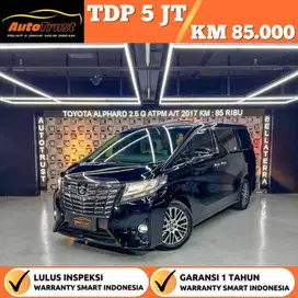 Tdp 5 Juta Toyota Alphard 2.5 G Atpm A/T 2017/David