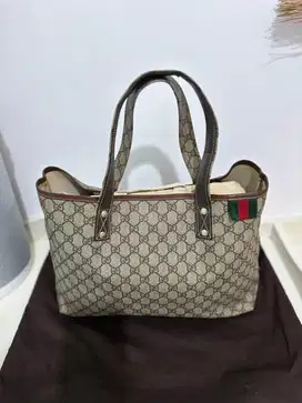 Gucci GG Supreme web tote bag