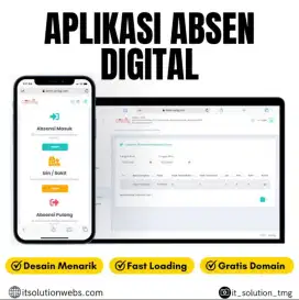 Aplikasi Absen Digital,  Efisiensi & Ketepatan Waktu!