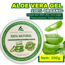 Gel Lidah Buaya 100% Organik Aloe Vera Asli Pelepah Lidah Buaya Segar