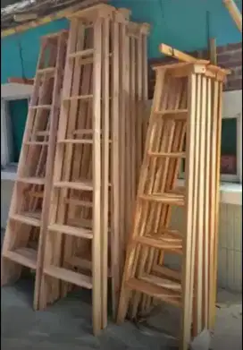 Tangga kayu tirai kree rumbia dan laen2