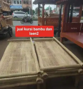Jual kursi bambu tangga tirai kree rumbia dan laen2