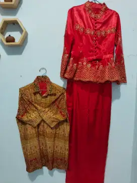 Bismillah di jual  kebaya brukat  kemeja batik songket full furing