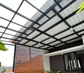 kanopi atap alderon double layer