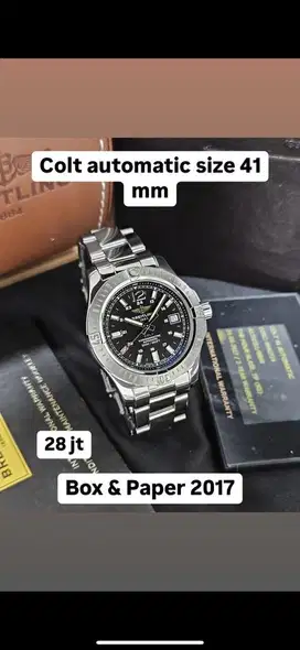 Jam tangan breitling colt black box & paper