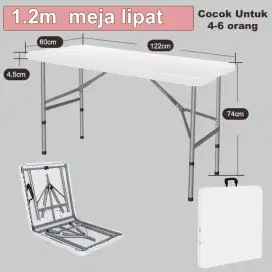 Baru meja Lipat 2 Portabel serbaguna multifungsi 1.2 meter