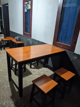 Meja kursi set kedai warung makan