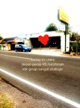 RUKO DAN TANAH LUAS COCOK INDOMART LEBAR 15 DEKAT RS.GUNUNGKIDUL