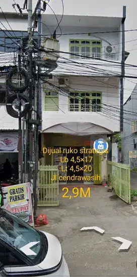 Dijual ruko jalan cendrawasih