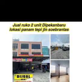 Dijual ruko 2 unit panam jln soebrantas