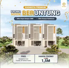 Rumah Kost Premium Malang Depan Kampus UMM