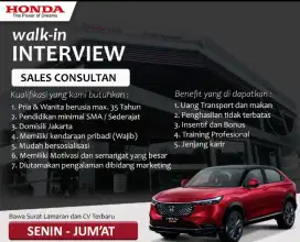 Dibutuhkan Sales consultan