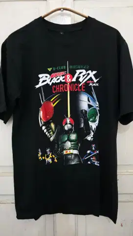 Kaos Kamen Rider Black RX Family Ksatria Baja Hitam size L