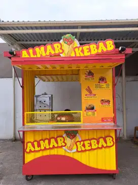 Dijual Gerobak kebab second, Lengkap