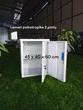 Lemari psikotropika 2 pintu besi