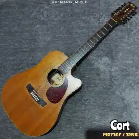 Gitar akustik 12 senar cort langka