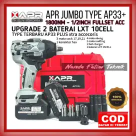 APR JAPAN AP33+ MESIN IMPACT PEMBUKA BAUT jumbo 1800NM 99V FACELIFT