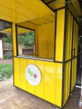 BOOTH KONTAINER/GEROBAK DORONG/GEROBAK/KONTAINER/GEROBAK MURAH/BOOTH