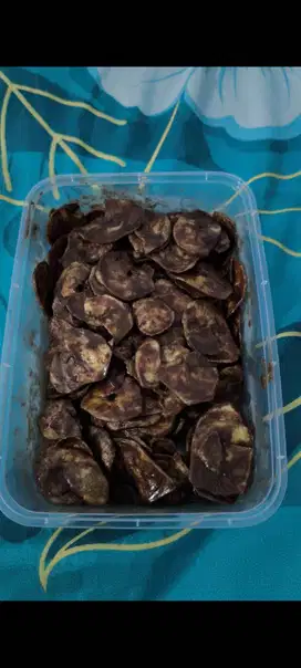 Kripik pisang coklat lumer