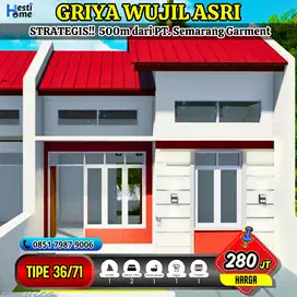 Rumah Murah 500m dari PT Semarang Garmen di Griya Wujil Asri Bergas