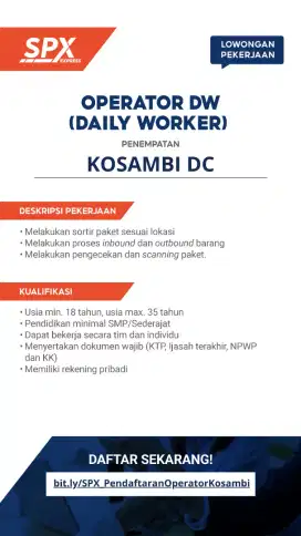 DAILY WORKER SHOPEE KOSAMBI DC