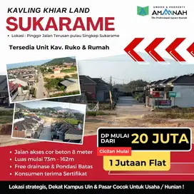 KAVLING RUKO DAN HUNIAN PINGGIR JALAN UTAMA SINGKEP SUKARAME