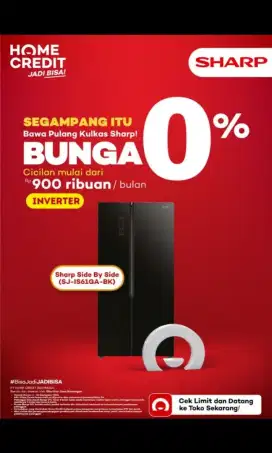 Promo cicilan kulkas cukup ktp