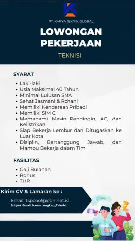 Teknisi Mesin Pendingin