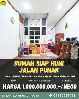 DIJUAL RUMAH MURAH LOKASI STRATEGIS DAERAH JALAN PUNAK