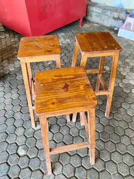 Kursi Kafe Kayu - Paket 3 pcs!