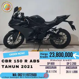 DP 800K Honda CBR 150 R ABS 2021 Hitam Yuk mariiiii