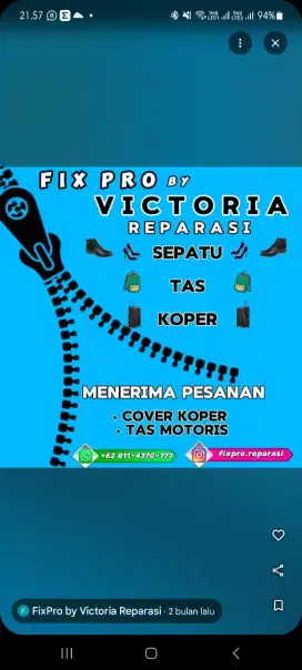 Reparasi Koper, Tas dan Sepatu