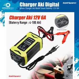 Cas Aki Digital 12V 6A (Battery Range : 4-100Ah) - Taffware