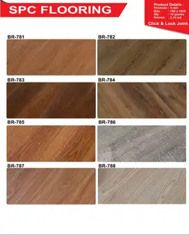 Lantai SPC 4mm | BEREN FLOOR Vinyl SPC Click System | 2,19m2/Box