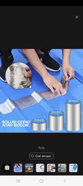 Tambal genteng bocor asbes seng galvalum pipa toren terpal