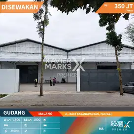 Disewakan Gudang Bangunan Baru Nol Jalan Karangpandan Malang