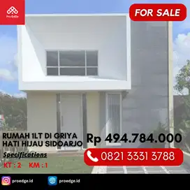 Rumah Baru 1lt 400 JUTAAN di Griya Hati Hijau Candi Sidoarjo